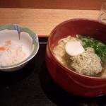 釜あげうどん はつとみ - とろろ昆布うどん