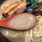 麺屋 三男坊 - ドロドロのスープ