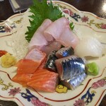 金町製麺 - 刺身盛