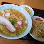 蘭たん亭 - Aセット 野菜ラーメン