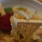 会津ラーメン 和 - ピロピロ平打ち麺