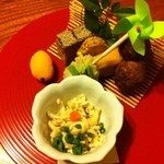 水たき玄海 - 伊達鶏の逸品　盛り合わせ