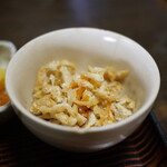 お食事の店 やなせ - 大根皮とあげのピリ辛炒め