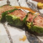 鳥茂 - こちらのお店発祥❗ピーマンの肉詰め