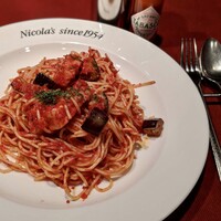 茄子とベーコンのトマト
