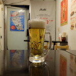 明石焼・焼そば専門店 はち - 生中（４６４円）