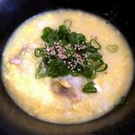 串かつ・炭火焼鳥・鶏ちゃんこ鍋 ＴＳＵＲＵＧＩ　 - 鶏雑炊￥580　2020.3.19