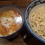 麺や樽座 - 海老味噌つけ麺（大盛無料）