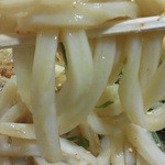 丸亀製麺 - 201205 丸亀製麺ぶっかけ冷特大（480円）麺拡大①.jpg