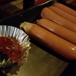 大衆ホルモン 哲 - ウィンナー(5本)(500円)