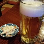 大衆ホルモン 哲 - 生ビール(600円)