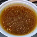 清湯醤油 ほし乃 - のどぐろつけそば(大)@1,000円+味玉@100円+チャーシュー@300円のつけ汁