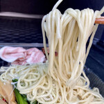 清湯醤油 ほし乃 - のどぐろつけそば(大)@1,000円+味玉@100円+チャーシュー@300円の麺