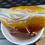 清湯醤油 ほし乃 - のどぐろつけそば(大)@1,000円+味玉@100円+チャーシュー@300円のつけ汁