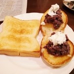 BUCYO COFFEE - トーストにカイザー（小倉クリーム追加）