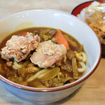 さぬき一番 - 唐揚げカレーうどん（カレーうどん+からあげ）