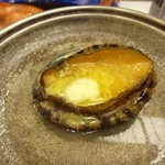 食べるお宿 浜の湯 - 夕食：鮑酒蒸し