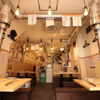 A homely space where you can enjoy high-quality Yakiniku (Grilled meat) without pretentiousness.