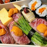 Wajin - A5和牛ウニ肉寿司弁当