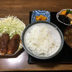 Myoudai Tonkatsu Ajiyoshi - ランチ(味噌串カツ)＠700