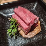 日本焼肉はせ川 - 幻のタン　黒毛和牛　4800円