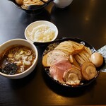 麺屋 たけ井 本店 - 特製つけ麺(大盛), ライス