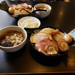 麺屋 たけ井 本店 - 特製つけ麺(大盛), ライス, 特製つけ麺(小)