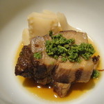 徳うち山 - 白筍と三元豚の炊き合わせ