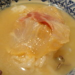 徳うち山 - 出汁で茶付けにした鯛