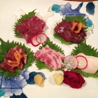 まりも亭 - 馬刺し五種盛り
