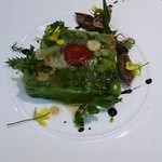 野菜のテリーヌとほたるいかのマリネ