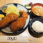 とん久 - 合い盛り定食（1,430円）