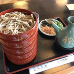 手打 神代そば - 割子そば（5枚）