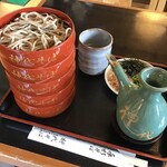 手打 神代そば - 割子そば（5枚）