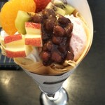 喫茶 あじさい - お花見クレープ。