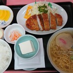 味の福龍 - ミニかつ定食　900円　2020/02