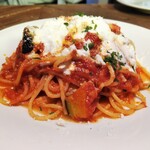 ピッツェリア ダル リッチョロ - Pasta リコッタチーズと揚げ茄子トマトソース