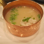 岡山浜作 鉄板焼 - 鱈白子白味噌仕立
