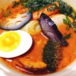 カレー食堂 コロポ  - さっぱりトマトスープとりやさい　辛口