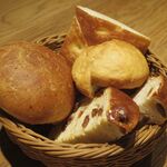 ポワンタージュ - パン盛り合わせ