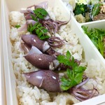 酒井商会 - 季節の土鍋ご飯+ハムカツ弁当