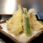 Atamiya - 熱海御膳 980円 の天ぷら6点盛り