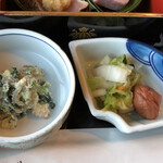 Kincharyou - 五郎島金時（金沢野菜のサツマイモ）の白和えと香の物
