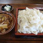 ちどり - ひもかわうどん　きのこ南ばん