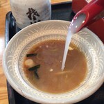 平野屋 - 蕎麦湯