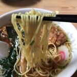 中華ダイニング 桃李 - 本日の日替わりラーメン　麺アップ