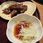 菜鶏 - ポン酢でいただくハラミステーキ？
