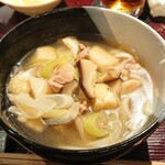 菜鶏 - 〆はしっぽくうどん