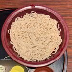 もてなしや将 - 十割蕎麦と鮪ねぎとろ丼セット ¥920 の麺