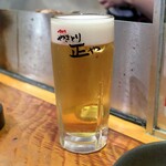やきとり 正や - 熟撰生ビール